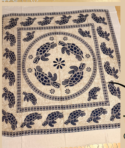 Mandala de Tortugas Nadando en Círculo
