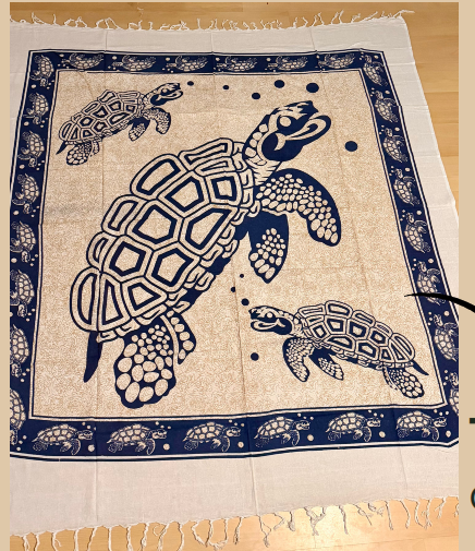Mandalas - Parep Artesanal Tortugas Marinas con flecos